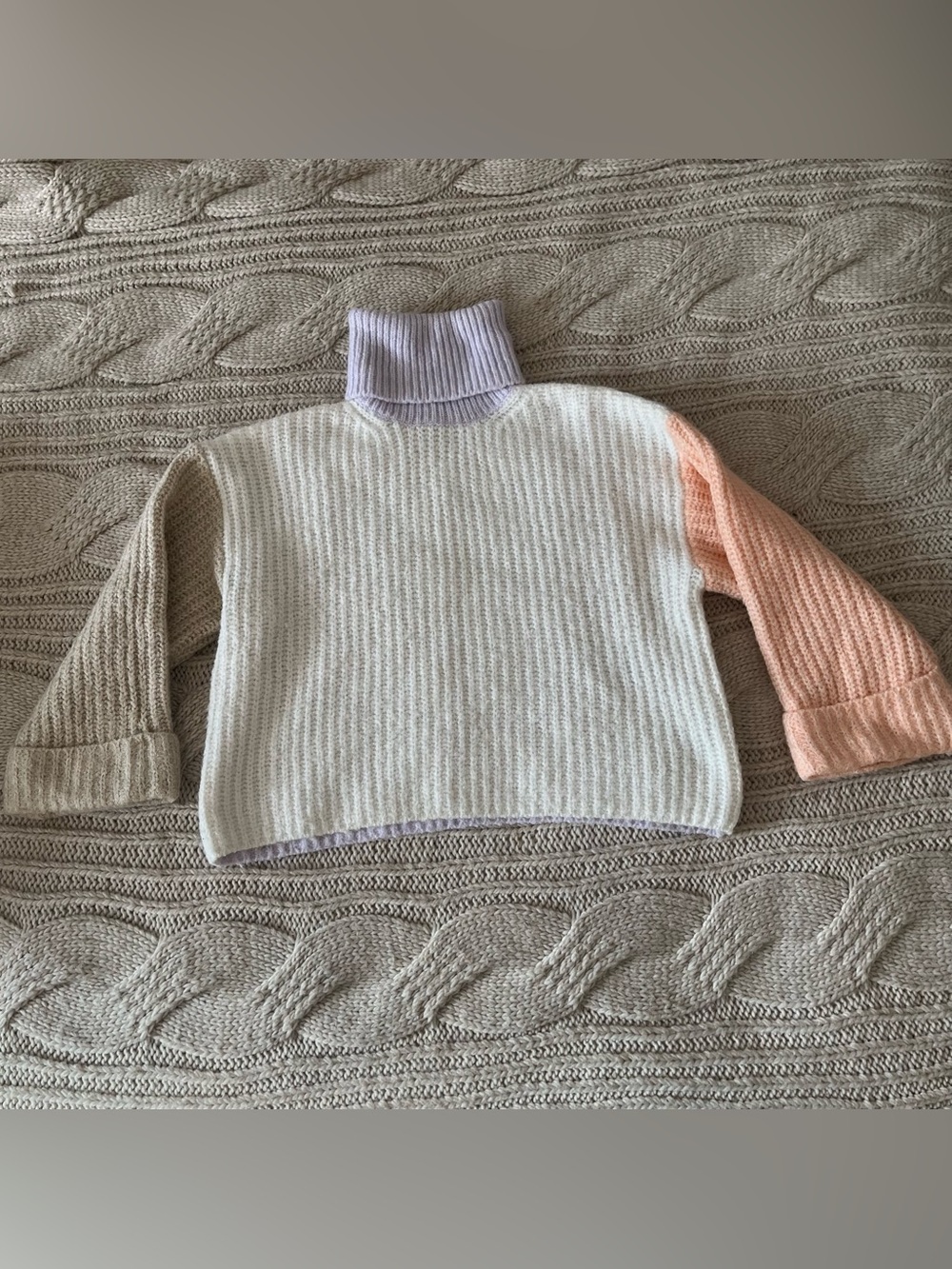 Mango Turtleneck Sweater Oversized SZ XS
